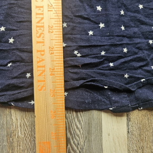 ModCloth Women's XL Navy Blue Button Down White Stars - Picture 8 of 10